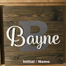 Load image into Gallery viewer, Monogram Sign Options - 1 x 6 4 Board - PC