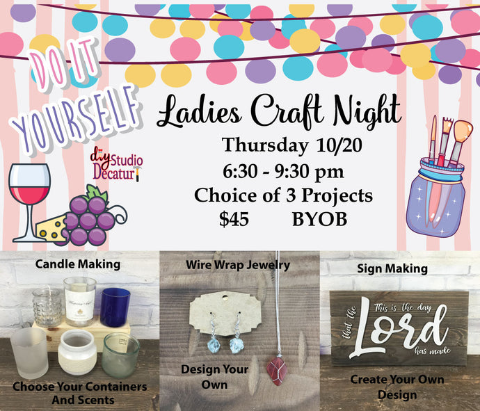 Ladies Craft Night October 20th, 2022