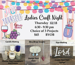 Ladies Craft Night December 15th, 2022