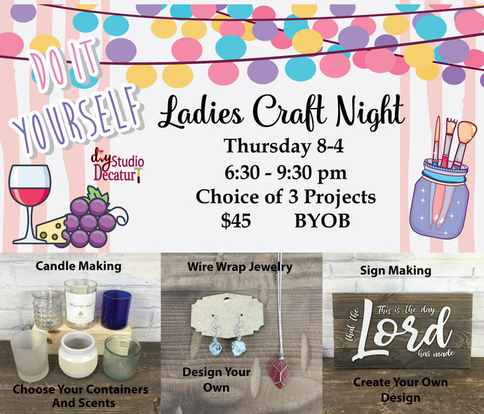 Ladies Craft Night August 4Th, 2022